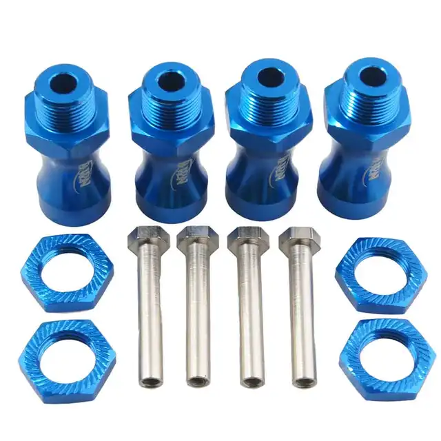 Special Offers 4PCS 12mm to 17mm Hex Adapter Thicken 30mm Wheel Hub Hexagonal Connector for 1:10 1:8 RC Cars Modification Parts