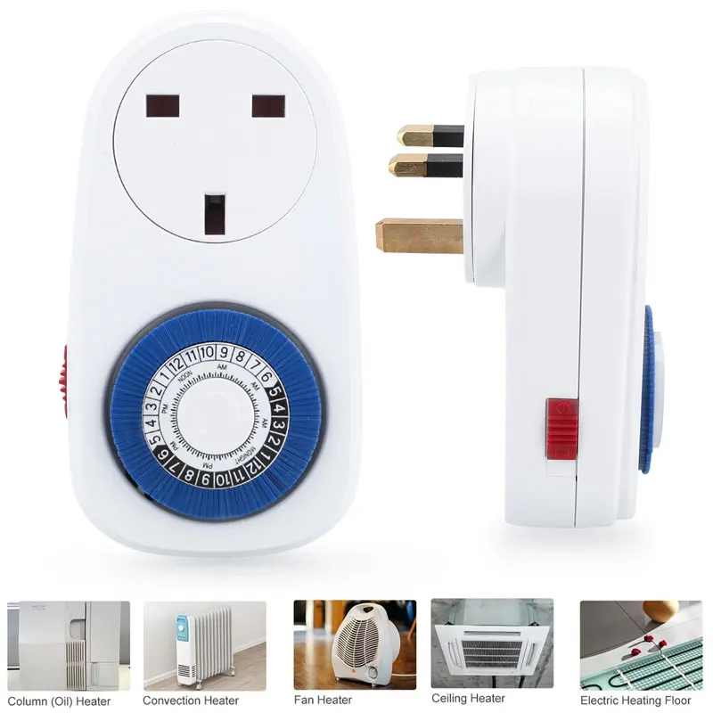 

24 Hours Programmable Timer Socket 24 Hours Socket Switch Switch Programmable Programmable Timer Socket Wall Plug Mechanical