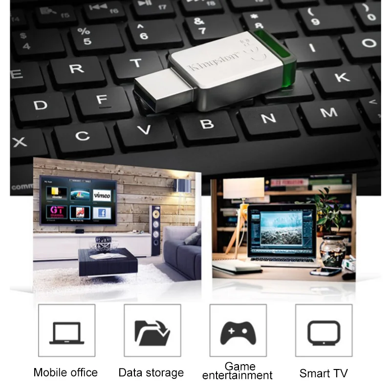 Мини флеш накопитель Kingston USB 3 0 128 ГБ 32 64 1 16 флешка 8 карта памяти DT50|memory stick|kingston mini
