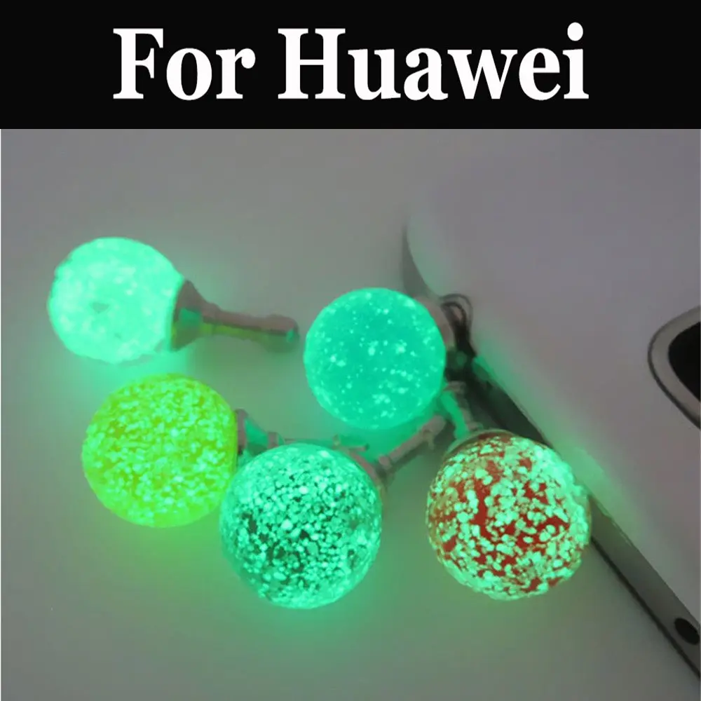 Luminous Night Light 3.5mm Earphone Port Dust Plug Headset Headphone For Huawei Y3 Y3 II Y3 II 4G Y5 Y5 II Y6 II Y6 Prime Y9