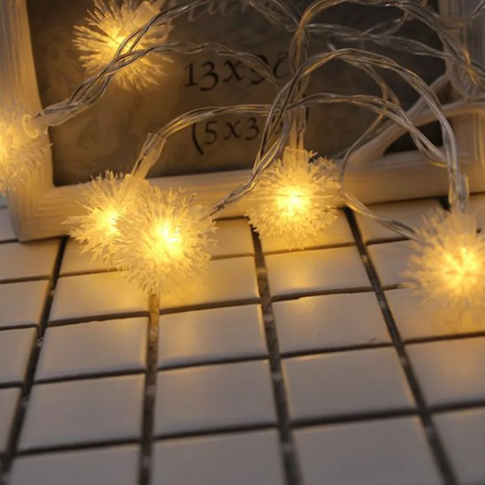 LED 1M 10PCS Lamp String Christmas Light Strings Snowflakes Bells Pentagram Battery | Лампы и освещение
