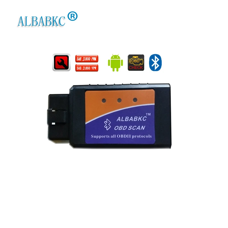 Albabkc OBD SCAN ELM327 bluetooth Авто диагностический инструмент сканирования supprot для Android sys и