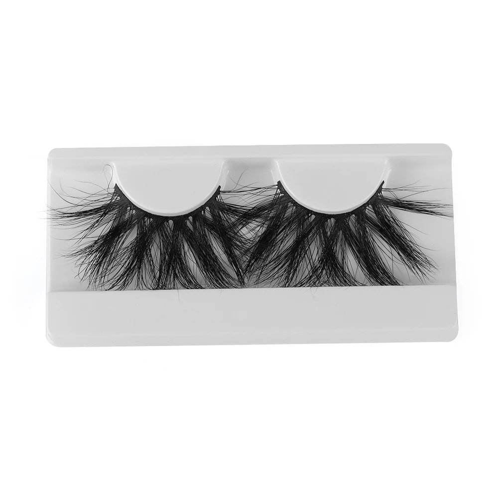 

1 Pair 30MM 6D MInk Hair False Eyelashes Extension Wispy Fluffy Multilayer Eyelashes Dramatic Long Lashes Handmade Cruelty-fre