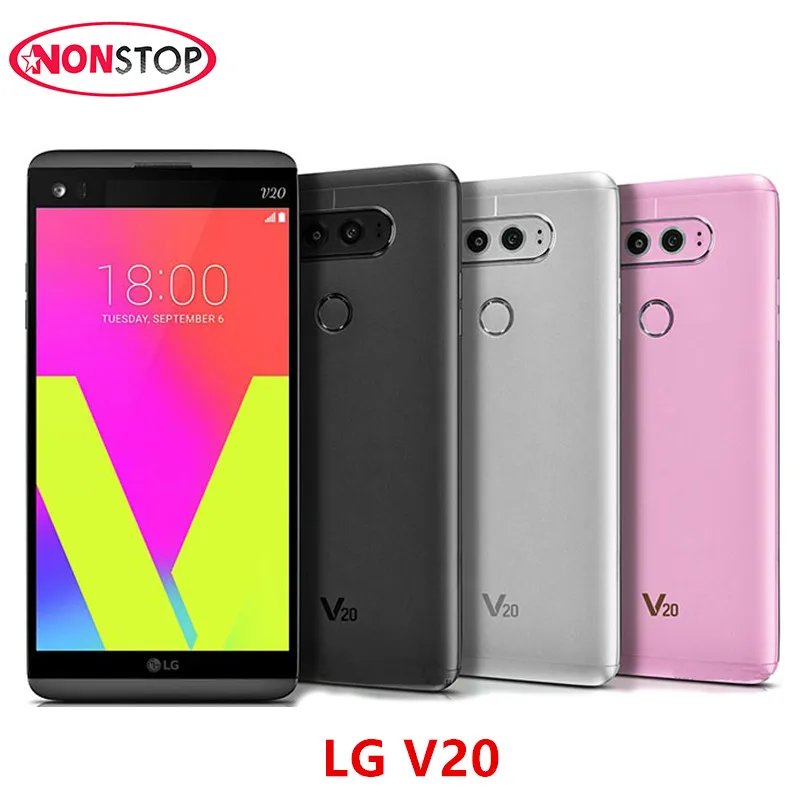 

LG V20 Original Unlocked 4GB RAM 64GB ROM Android OS 7.0 5.7''inch screen Snapdragon 820 4G LTE lg v20 refurbished smartphone.