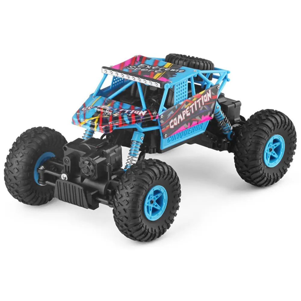 4WD 1:18 Racing Car Vehicle Radio Remote Control Buggy Dual Servos Rock Off-Road RC Crawl Truck Boys Gifts