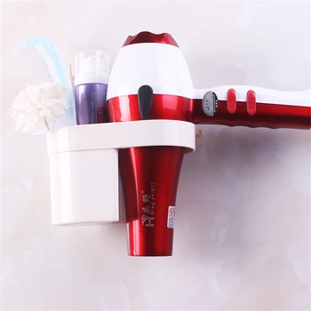 

Bathroom Accessories Hair Dryer Holder Rack Wall Mounted Rack Space Save Shelf Storage Home Organizer Hairdryer Holder hanger