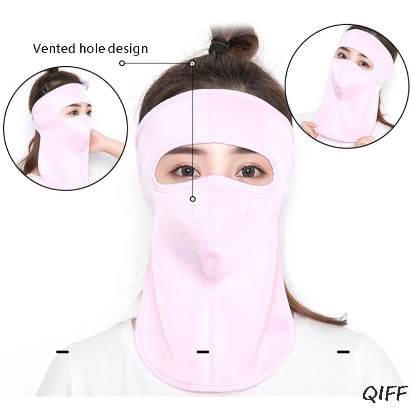 1 шт. унисекс быстросохнущая маска с защитой от УФ-покрытия солнцезащитный Велоспорт прохладный шелк дыхательные маски защита шеи