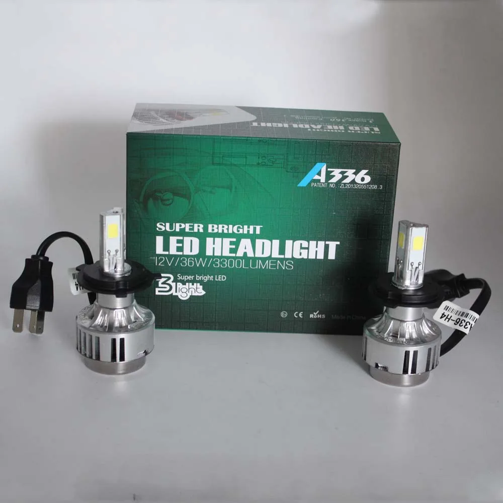 

XIANGSHANG High Power Hi/Lo H4 Car LED Headlight 36W 3300LM Motorcycle Bulb Headlamp High Low Conversion kit Beam Driving