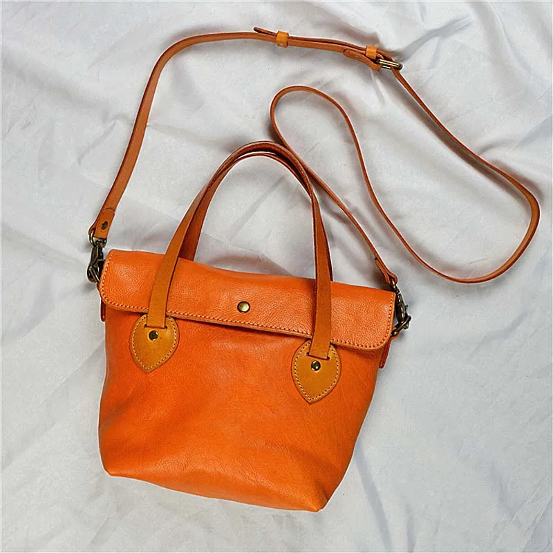 

AETOO New first layer cowhide handbag leather handbag vegetable tanned leather bag retro Messenger bag