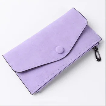 

Wallets Vintage Concise Women Long Money Clutch Bag Lady Purse PU Leather Scrub Wallet Female Card Holder Phone Pocket
