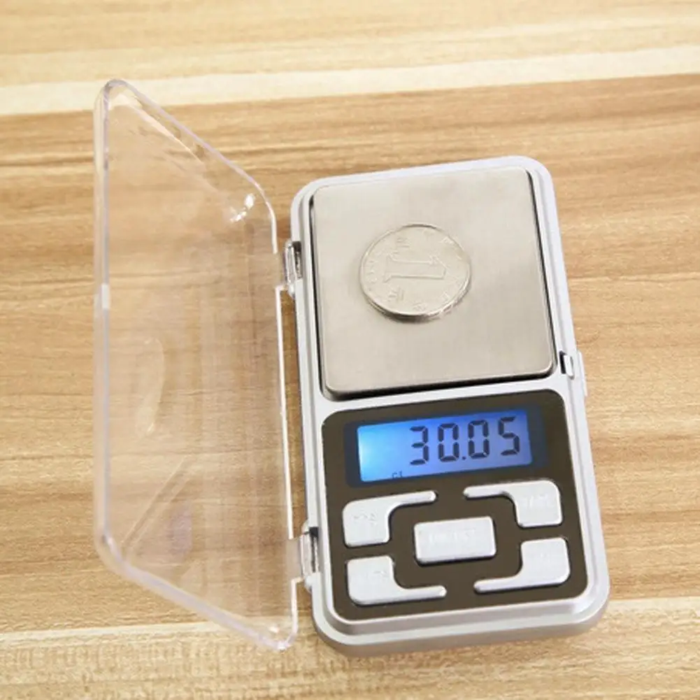 

Libra Jewelery Scales with 100g/200g/300g/500g LCD Portable Electronic Digital Scale Pocket Diamond Balance Weight Backlight