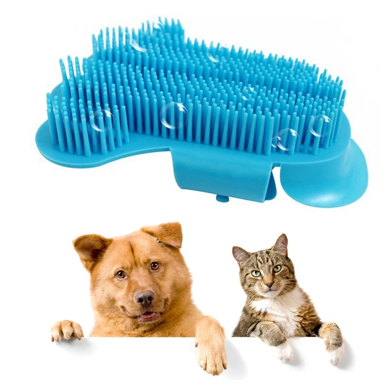 Pet finger bath massage brush Dog and cat bath massage Remove dead hair Automatic adjustment Grooming Brush For Pet