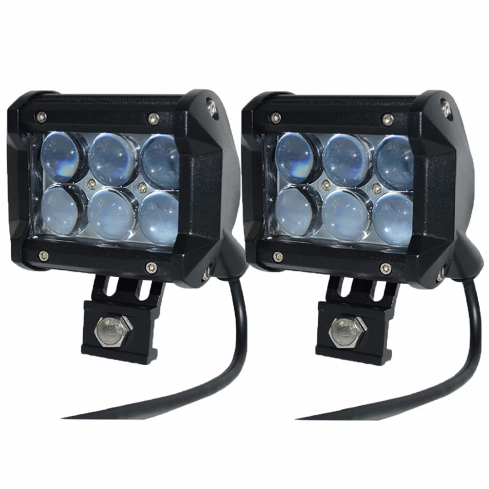 

2pcs light bar 4D 18W Work Light Lamp Led chip LED 4" Motorcycle Tractor Boat Off Road 4WD 4x4 Truck SUV ATV 12v 24v Led Bar