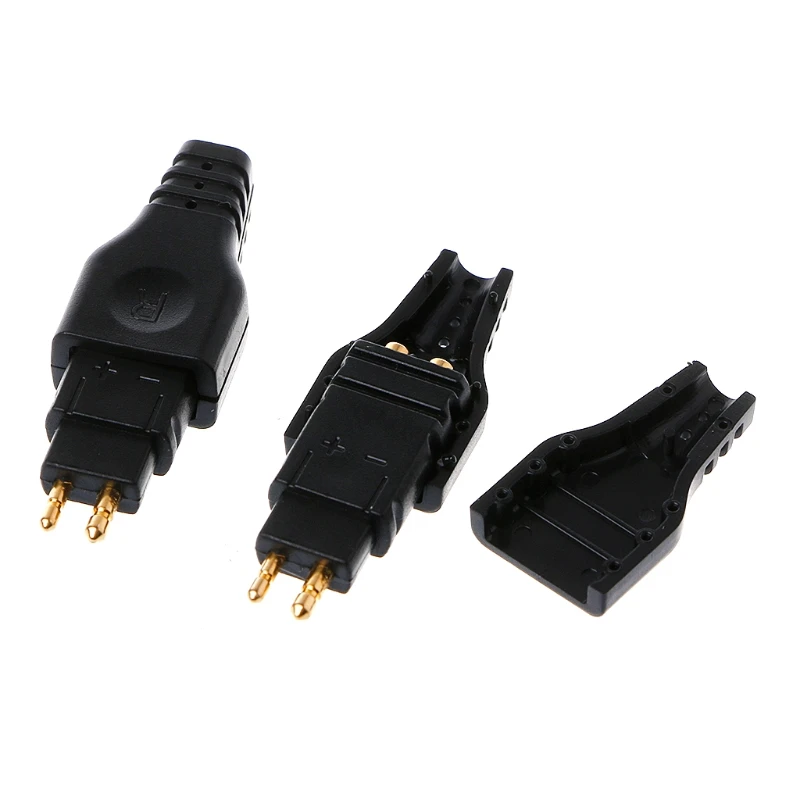 1Pair HD650 HD600 HD565 HD580 Black Mini Plug Gold Plated Plug Connector TZZX