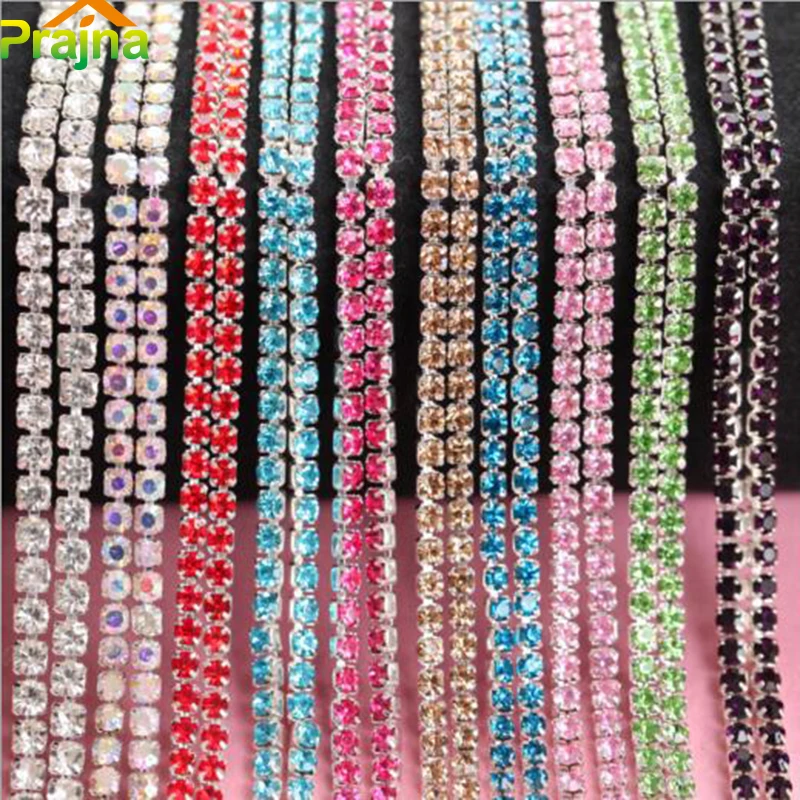 Prajna 2 Millimetri 1 Yard Cucire Strass Per I Vestiti Di Strass Abito Da Sposa Scarpe Adesivo Fai Da Te Decorazioni Di Strass Applique F Diy Rhinestone Sew Rhinestonesrhinestones For Clothes Aliexpress