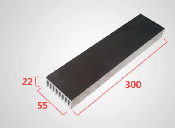 Поставка промышленных электронных радиаторов алюминиевый радиатор охлаждения заказной 55*22*300 мм радиатор кулер