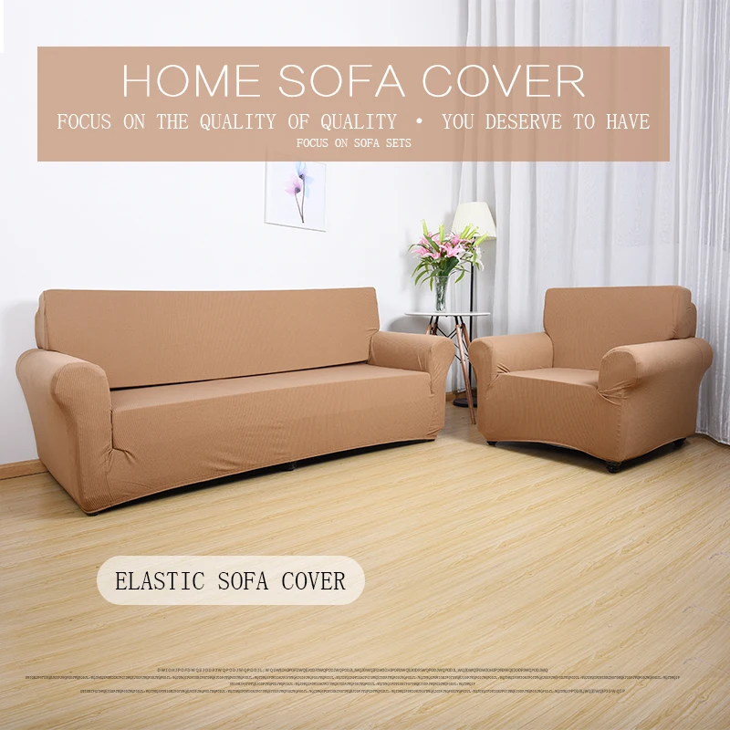 Jacquard fabrics Striped sofa cover cloth Pure color European style