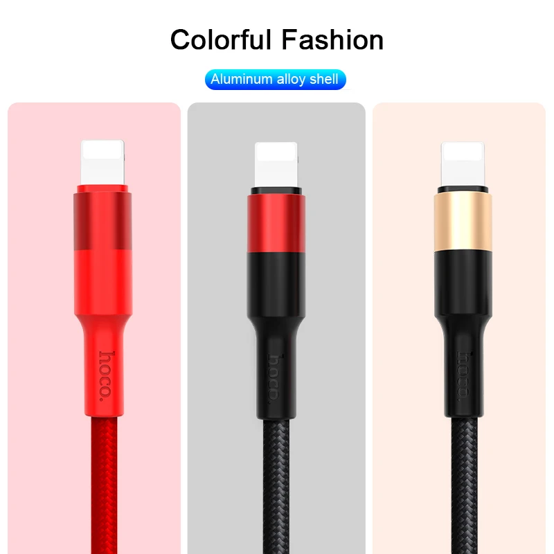 USB кабель HOCO 3 в 1 для быстрой зарядки iPhone 11 Pro X XS Max XR 7 8|Кабели мобильных телефонов| |