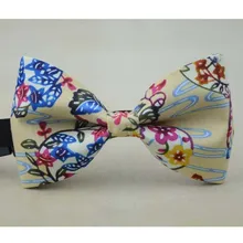 Бежевый цветочный галстук-бабочка для свадьбы Галстуки Цветочные Галстуки ручной работы для мужчин подарок для папы аксессуары