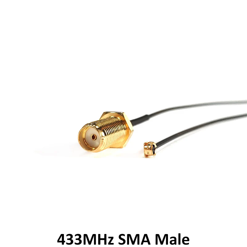 433MHz Antenna 2.5dbi SMA Male Connector folding 433 mhz antena waterproof directional antenne + 21cm RP-SMA/u.FL Pigtail Cable