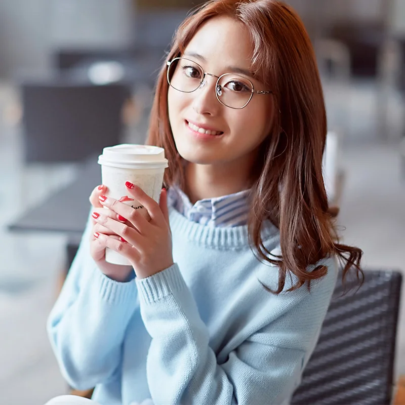 

2017 Ultralight eye glasses frame female flat mirror glasses girl Korean tide vintage glasses frame men Spectacles frame 9042