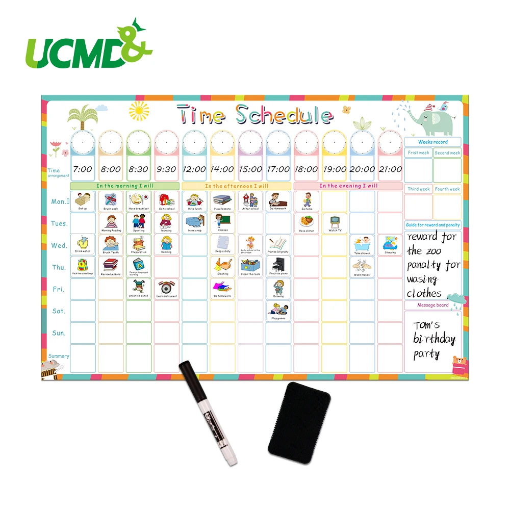 Daily Weekly Monthly Chore Chart