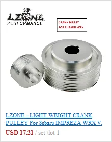 LZONE-Racing алюминиевый светильник OEM размер вес шкив коленчатого вала 92-95 для Civic SOHC D16 JR-CP009