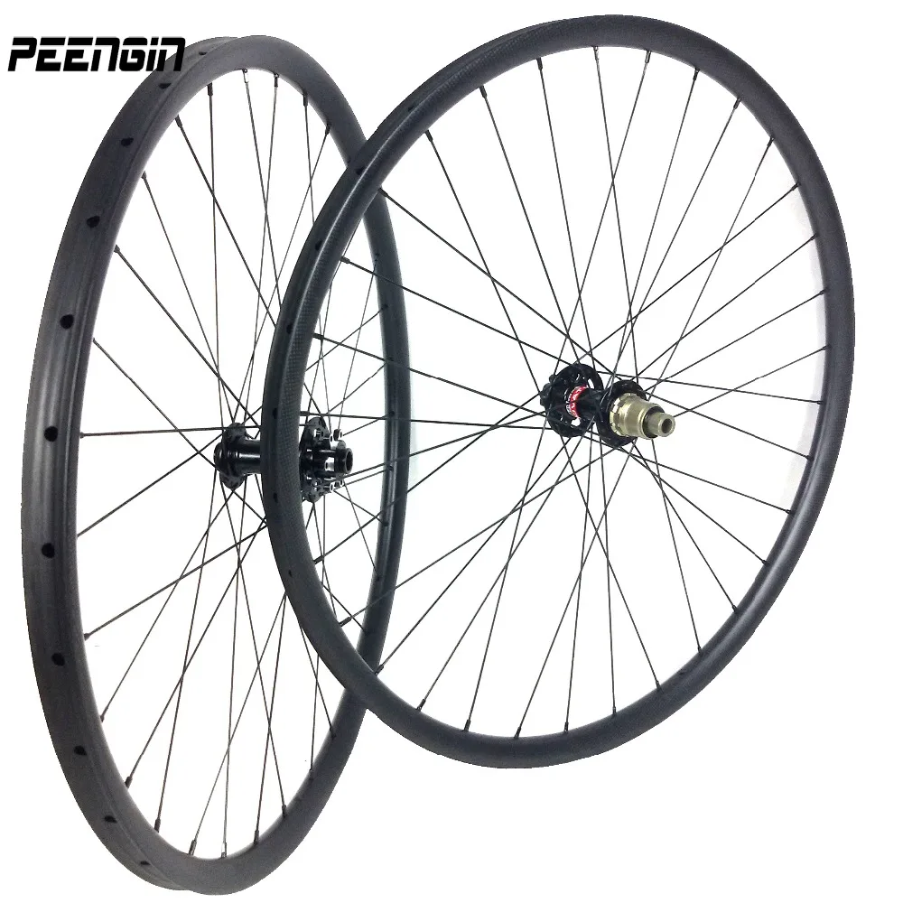 Super light mountain bike wheelset carbon bicycle MTB wheel 29inch/27er tubular clincher boost
