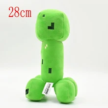 Minecraft Plush Toy 28cm Cooly Creeper JJ Dolls Minecraft Soft Stuffed Toys For Kids Baby Children