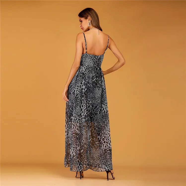 Летнее платье женское длинное vestidos de verano с v образным вырезом сексуальное на