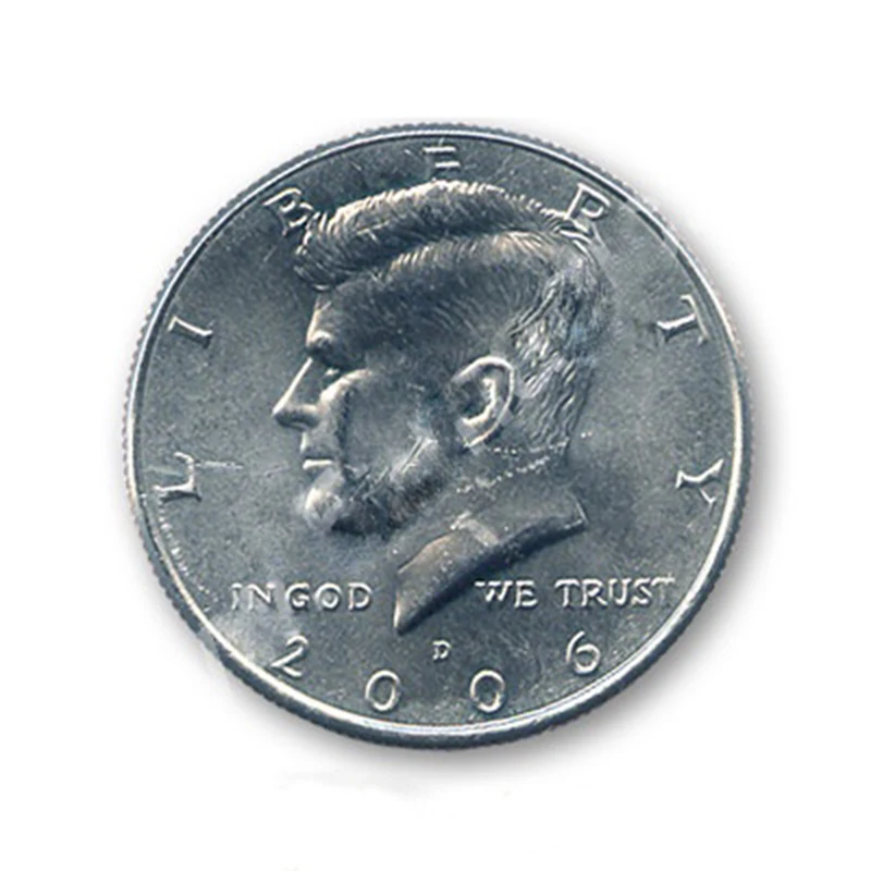 

Magnetic Coin USD half Dollar (real coin version) Magic Tricks Funny Stage Magic Gimmick Props Coin Magic Accessories Magicians