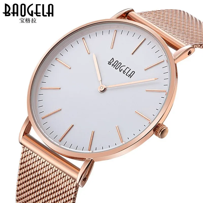 Baogela женские многофункциональные водонепроницаемые кварцевые часы модные роскошные часы