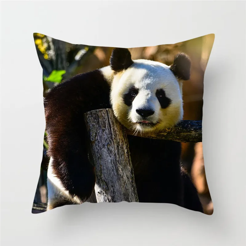 Fuwatacchi спортивные подушки с принтом панды, наволочки для подушек, наволочки для подушек с животными, декоративная наволочка для домашнего дивана, новинка - Цвет: PC05936