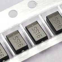 MCIGICM 100 шт. ss16 sma smd DO-214AC Диод Шоттки
