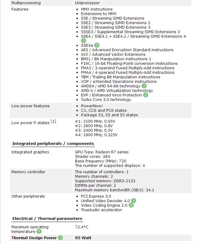 PC computer  AMD A8-Series A8-7650K  A8 7650K   FM2+ APU Quad-Core CPU  100% working properly Desktop Processor computer processor list