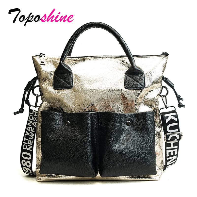 

Toposhine Large Capacity Women Totes Fashion Girl Shopping Bags Casual Tote 2018 Letter Young Girls Shoulder Bags Women Handbag