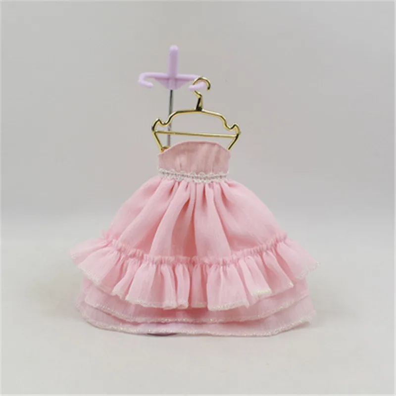 Одежда для 1/6 Blyth кукла топ платье ледяной Licca тело DIY - Цвет: Pink