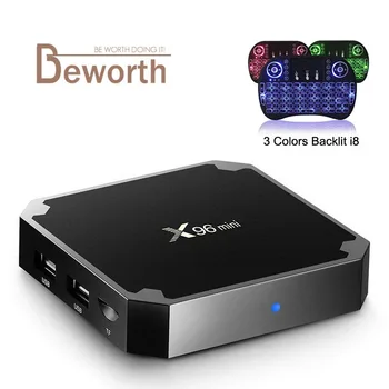 

X96 Mini Android 7.1 TV BOX 2GB 16GB Amlogic S905W Quad Core 2.4GHz WiFi Media Player IPTV Smart Set-top Box 1GB 8GB X96mini