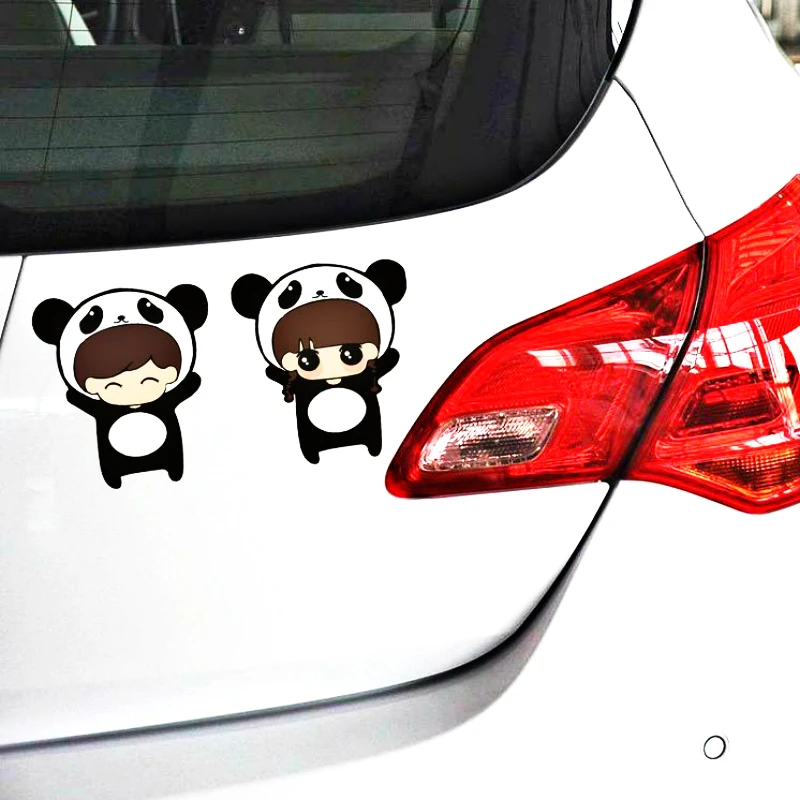 Volkrays 2 X Cartoon Panda Couple Stickers Car Accessories for BMW X1 X3 X5  1series 3series 7series ///M Series Smart: Buy Online at Best Prices in  SriLanka 