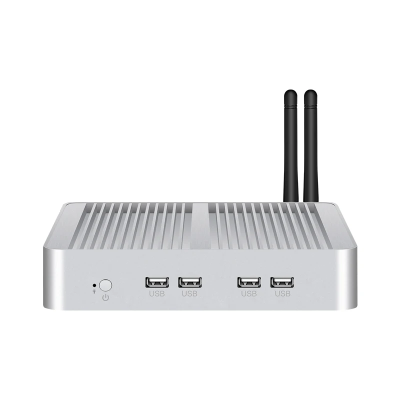 Мини-ПК Intel Core i7 5500U HTPC 8xusb двойной гигабитный Ethernet HDMI VGA Wi-Fi 4G LTE RS232/485 Windows 10 безвентиляторный компьютерной индустрии