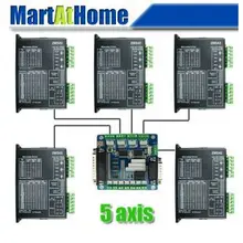 Бесплатно Shping Diy чпу комплект 5 оси шаговый привод 2M542 4.2A и прорыв для станков с чпу # SM566 @ см .
