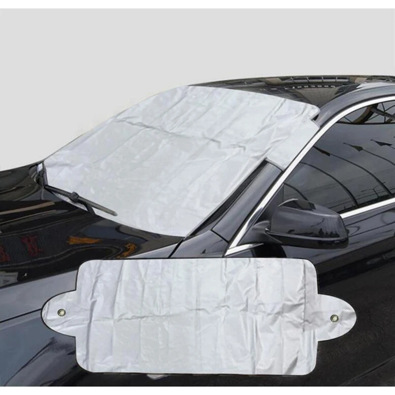 With Ears Car Front Shields Sun Protection Snow Ice Shade Dust Frost