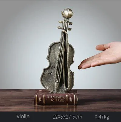 Abstract Sculpture Figurine Ornaments Sail Violin Coffee Machine Office Home Decoration Accessories Modern Decoration Craft