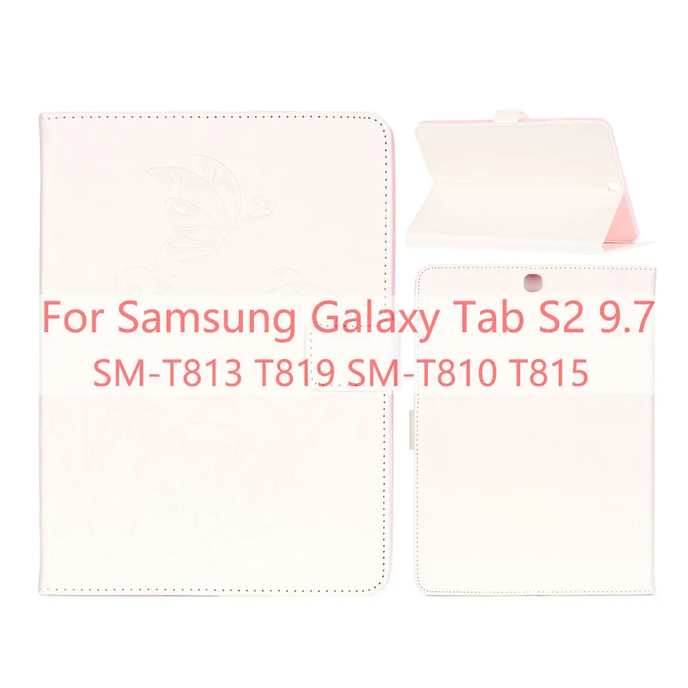 Для samsung Galaxy Tab A A6 10,1 T580 T585 T580N T585N планшетный чехол КРЫШКА ДЛЯ samsung Galaxy Tab S2 9,7 T810 T813 T815 T819 - Цвет: White