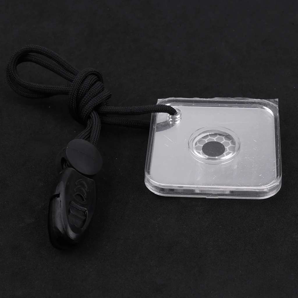 Outdoor Reflective Signal Mirror Camping Boating Survival Tool With Whistle for Outdoor Camping Boating Rescue Emergency Gear