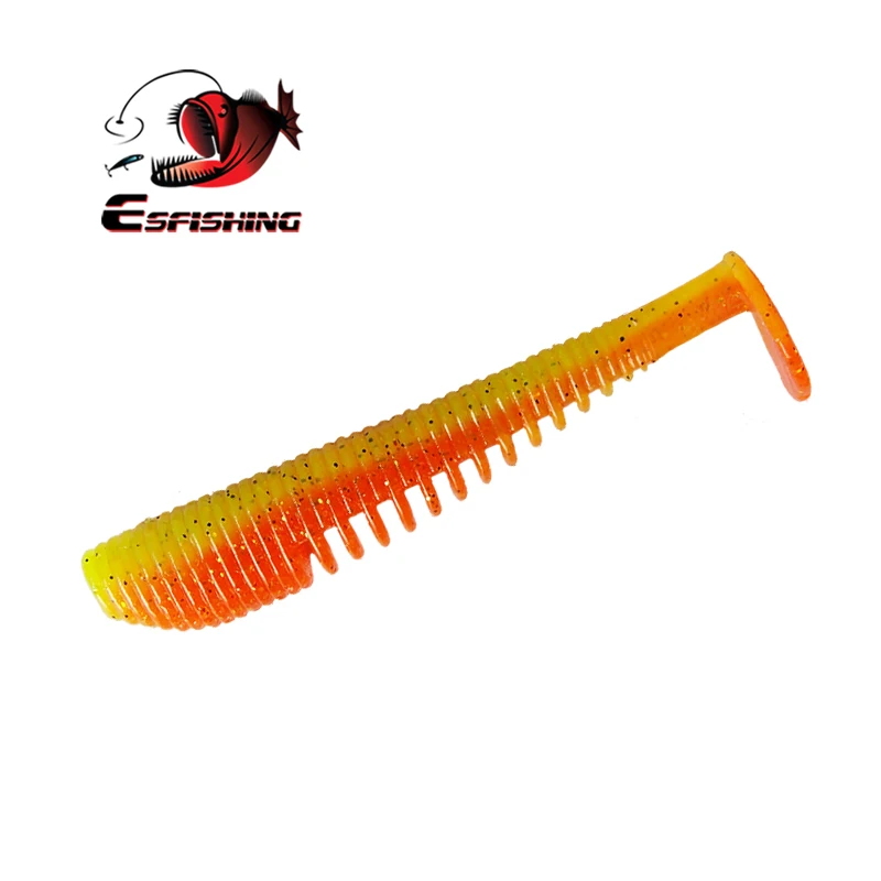 Esfishing FLK أسماك 40 مللي متر 60 مللي متر 76 مللي متر 100 مللي متر Awaruna الصيد السحر البحر طعوم طرية Iscas الاصطناعي Pesca باس السحر بايك سمك السلمون المرقط