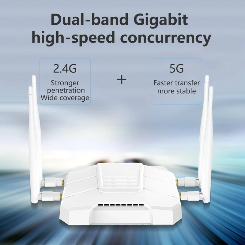  Cioswi Dual Band 1200Mbps Wireless Gigabit Wifi Router With 3G 4G LTE Modem SIM Card Slot Strong & 