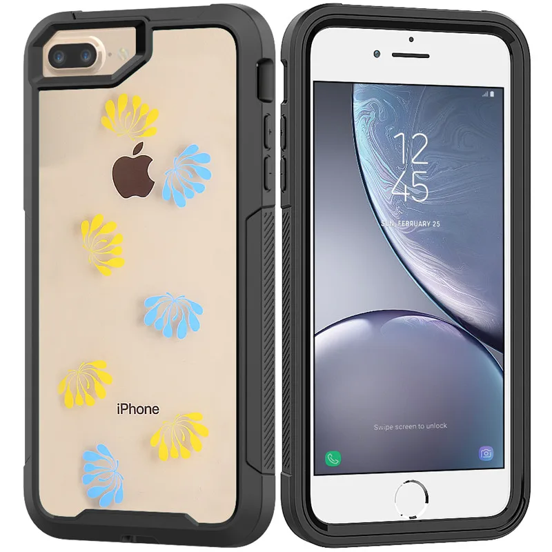 

Transparent Shockproof 360 Full Cover For iPhone XS Max XR X 8 7 6 6S Plus Hard PC+TPU Doom armor Military Shock Absorption Case