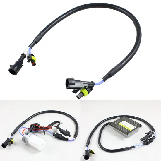 

10 x HID xenon AMP Extension high voltage wire cable wiring harness 0.5M ballast