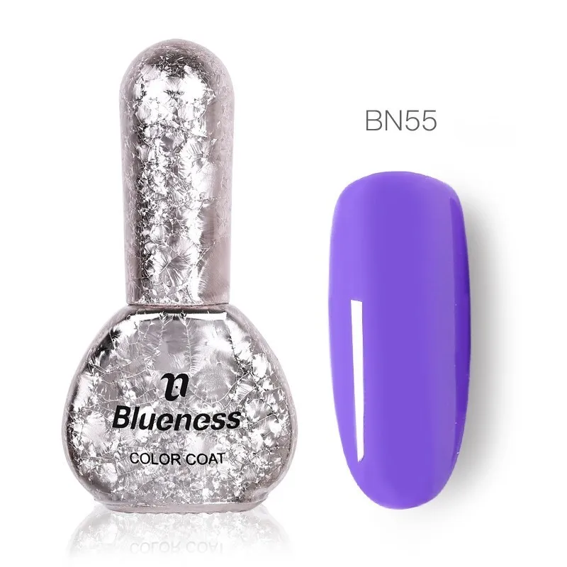 Blueness 6 мл Гель-лак для ногтей фиолетовая серия 12 чистый Цвет Гель-лак для Ногтей Стойкий Макияж инструмент Аксессуары для дизайна ногтей - Цвет: BN55